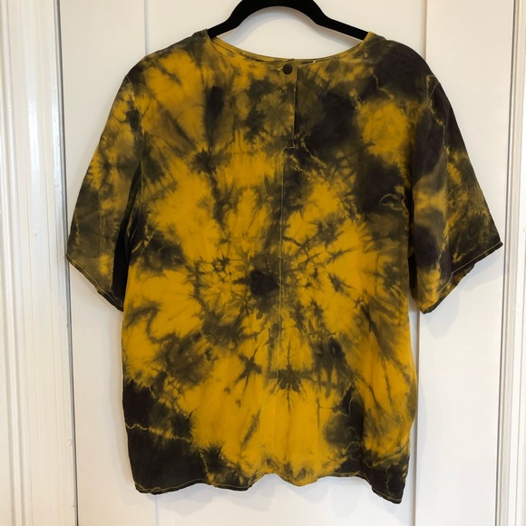 Tie Dye Silk Blouse S - Picture 2 of 6
